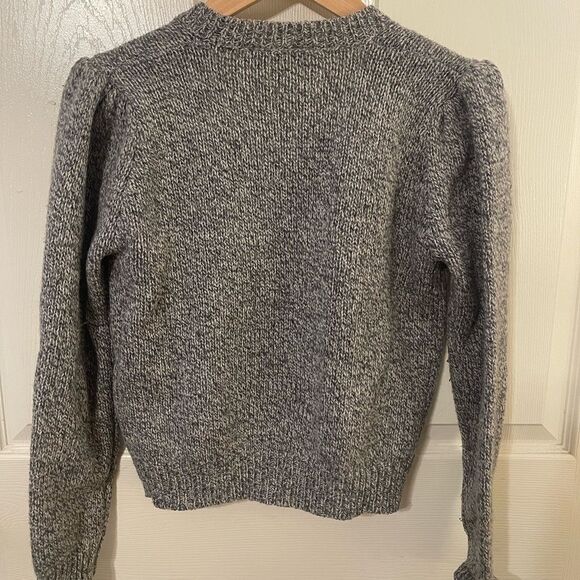 Classic Gray and Red Argyle Cardigan Sweater - Picture 6 of 11